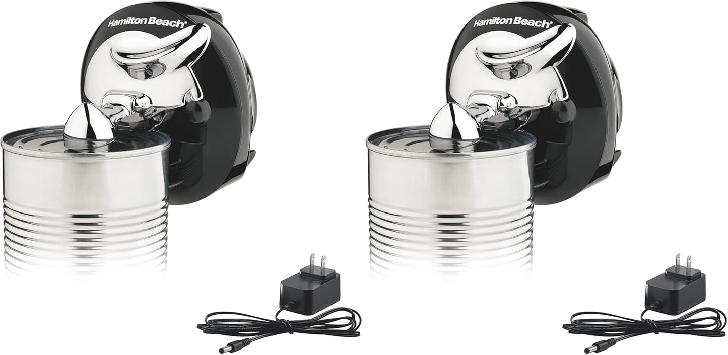 Hamilton Beach Walk 'n Cut Electric Can Opener for Kitchen, Use On Any Size, Automatic and Hand-Free, Cordless & Rechargeable, Easy Clean Removable Blade, Black (76501G)