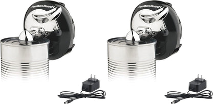 Hamilton Beach Walk 'n Cut Electric Can Opener for Kitchen, Use On Any Size, Automatic and Hand-Free, Cordless & Rechargeable, Easy Clean Removable Blade, Black (76501G)