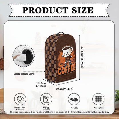 Coffee Pastry Blender Dust Cover with Drawstring Field Stand Mixer or Coffee Maker Cover Anti Fingerprint Polyester Appliance for Home Kitchen Decor