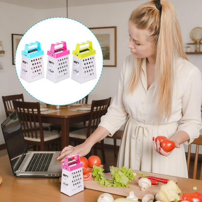 6pcs Mini Cheese Grater Set, Stainless Steel Box Graters, Compact Mini Graters for Kitchen, Small Box Grater for Cheese, Vegetables, Ginger, and More