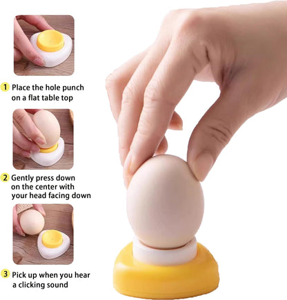 Deviled Egg Maker – 3-in-1 Egg Slicer and Piercer Combo Tool with Stainless Steel Blades for Hard Boiled Eggs, Soft Fruits, Heavy Duty, Dishwasher Safe, Compact Kitchen Gadget
