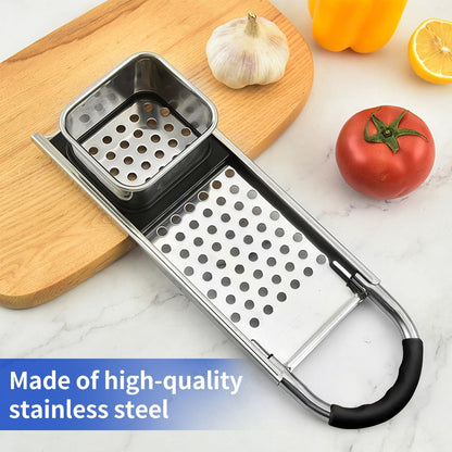 Premium Grade Stainless Steel Spaetzle Maker Widen Plastic Handle with Skimmer Spider Strainer Homemade Egg Noodle Dumpling Perfect Sized for pots and Pans Making Tool