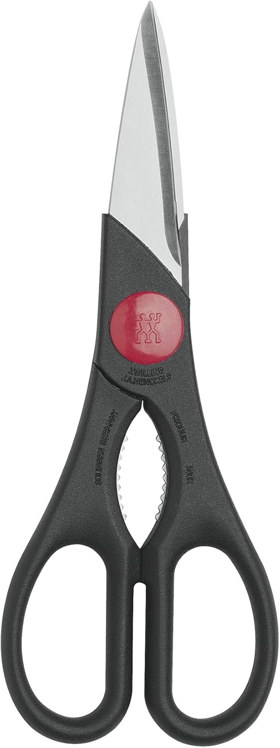 ZWILLING Twin 7.9-inch Kitchen Shears, Heavy Duty Multi-Purpose Scissors with Forged Stainless Steel Blades, Built-In Bottle Opener & Soft Grip – Dishwasher Safe for Meat, Poultry, Herbs & BBQ