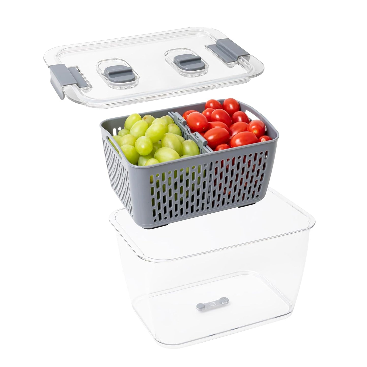 Kitchen Spaces - 1465A6-AMZ Kitchen Spaces Colander Bin, Medium, Gray