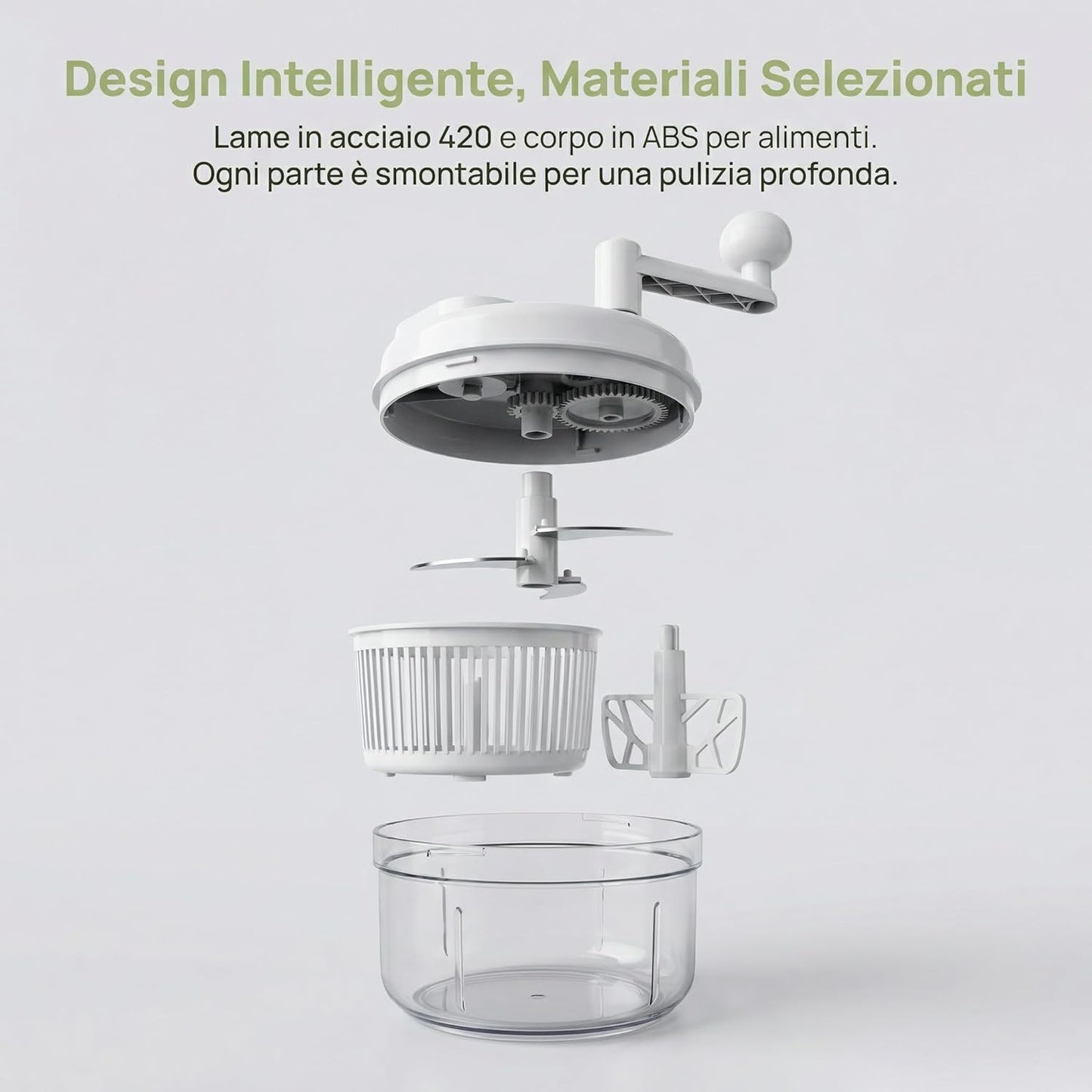 Manual Food Chopper - Vegetable Manual Quick Chopper, Easy-Clean Food Dicer, Suitable for Vegetables, Meat, Fruit, Nuts, Herbs, Onions, Salsa, and More - Multi-Function Manual Food Processor