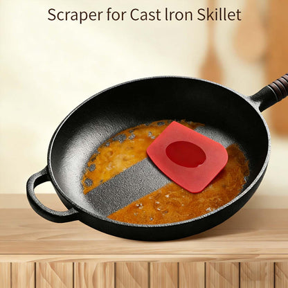 Professional Food Scraper Pan Scraper, Sturdy Grill Pan Cleaning Scraper, Multi-Use Food Scrapper for Kitchen & Grilling