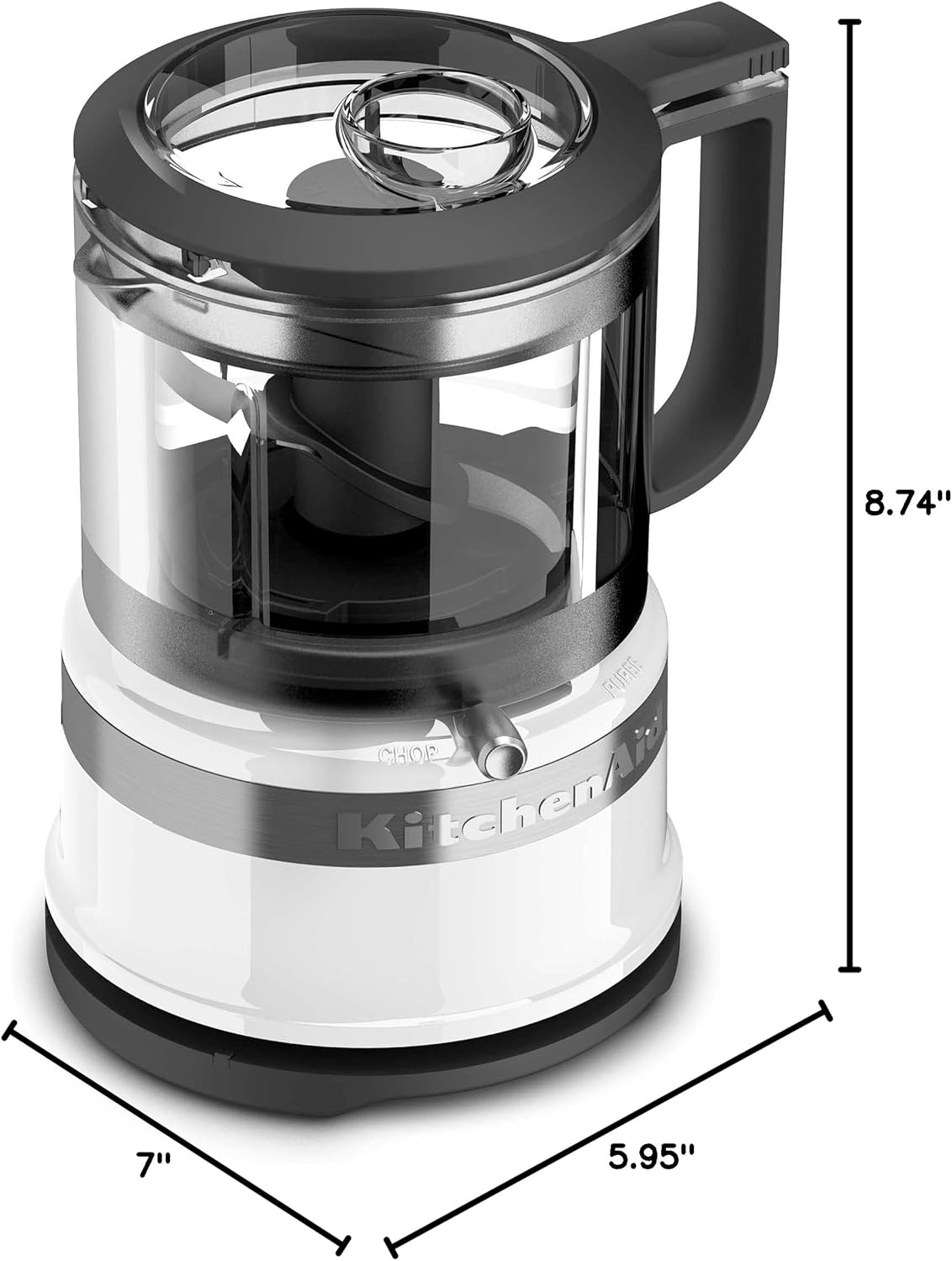 KitchenAid 3.5 Cup Food Chopper KFC3516CU, Contour Silver