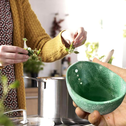 Herb Stripper Bowl, Herb Stripper Tool for Kitchen & Garden, Easy Clean Herb Stem Remover with Ergonomic Holder, Fit Kitchen Gadgets for Home Cooks & Gardeners