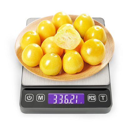 KitchenTour Digital Kitchen Gram Scale - 500g/0.01g - High Accuracy Precision Food Scale - Meat Scale with Back-Lit LCD Display(Batteries Included)-Black