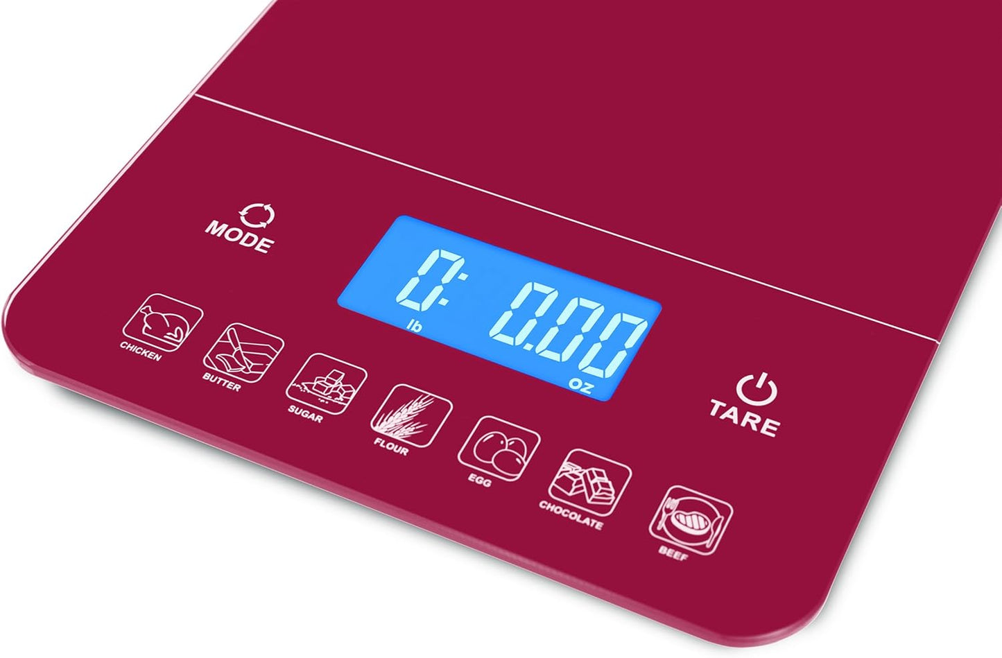 Ozeri Touch III Digital Kitchen Scale with Calorie Counter, 22 lbs (10 kg), Calla Green