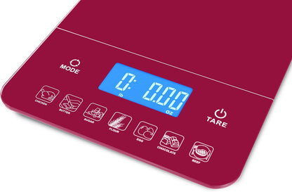 Ozeri Touch III Digital Kitchen Scale with Calorie Counter, 22 lbs (10 kg), Calla Green
