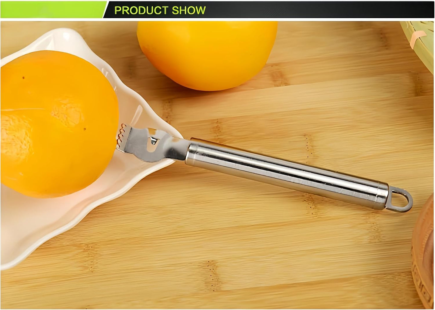 2pcs zester Stainless Steel Lemon with Hole Citrus Orange Peeling Tool Fruit Peelers