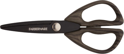Farberware 5221282 All Purpose Shear, Pecan Wood Handles 8.2 x 3.5 x 0.5 inches