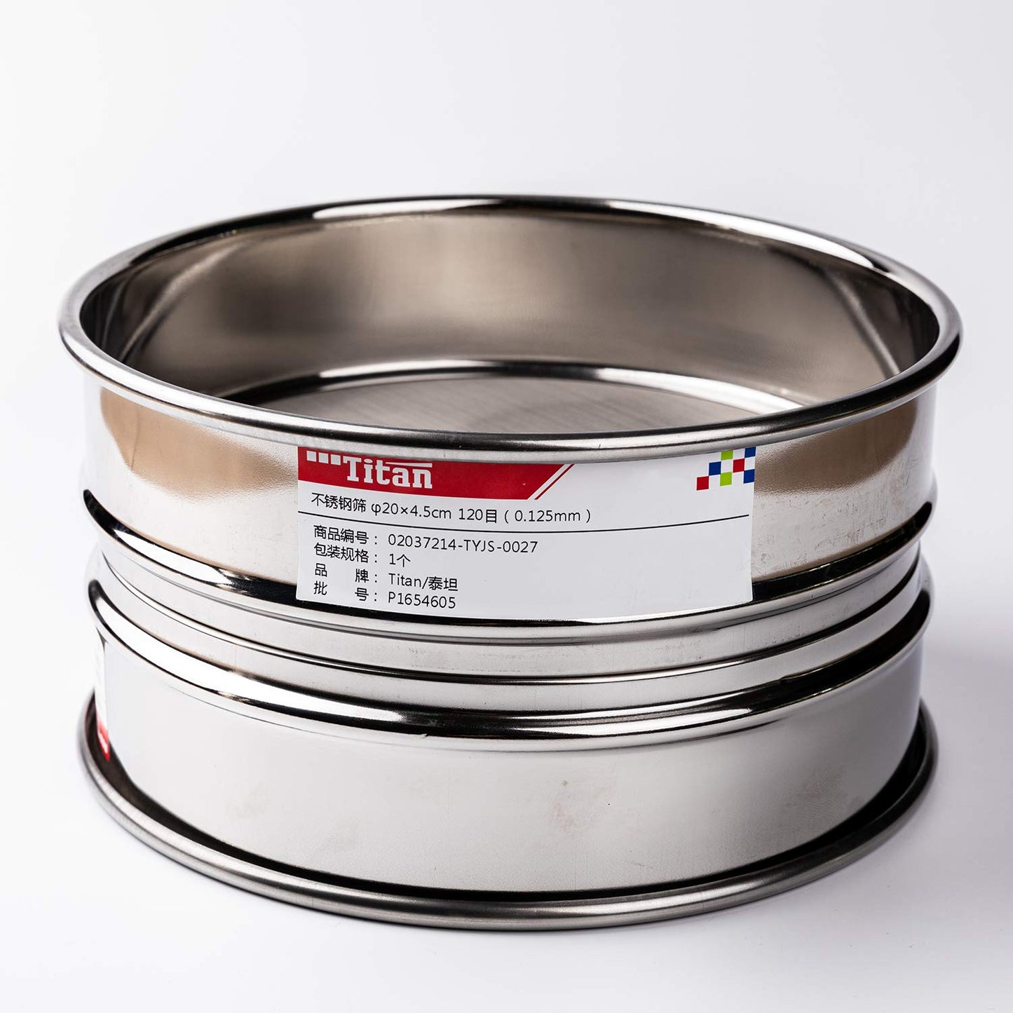 φ20×4.5cm 40 Mesh 304 Stainless Lab Sieves Economy Test Sieve 304 Stainless Steel Wire Cloth（0.45mm） - Colors A