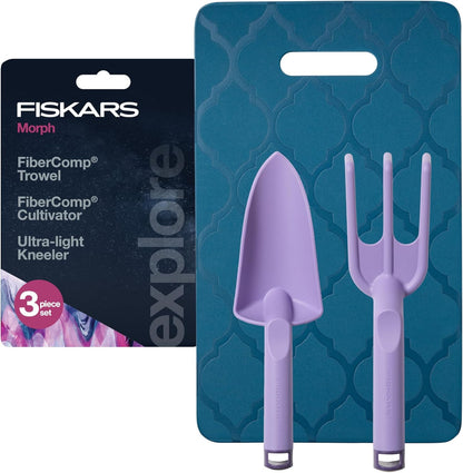 Fiskars Bypass Pruning Shears, 5/8" Cut Capacity Gardening Scissors, Self-Cleaning Sap Groove Prevents Sticking, Non-Slip Grip for Cutting Stems & Branches, Sharp Steel Blades w/ Low-Friction Coating