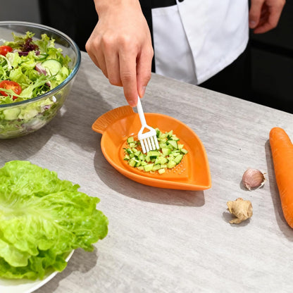 1PCS Ceramic Fish-Shaped Ginger Grater Plate with Cleaning Brush for Kitchen Gadget Ginger Garlic Spices (4.8"x3.5")