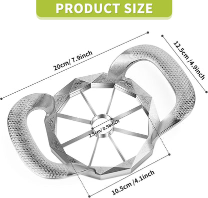 LIIGEMI Stainless Steel Apple Slicer,8 Blade Apple Corer and Cutter for Various fruits, Sharp and Sturdy, Anti-slip Handle，Gifts for Mom， Easy to Use.