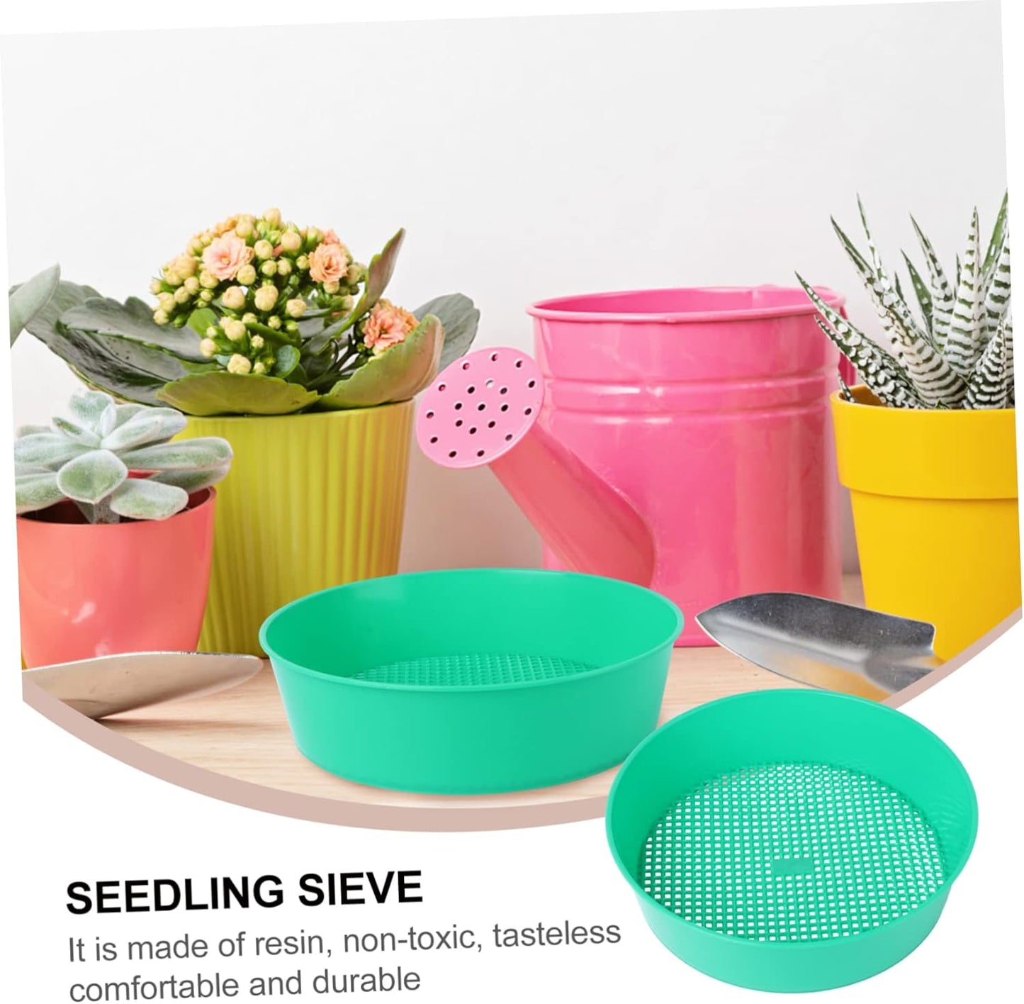 Bonsai Tools DIY Tools Mining Sand Sifter Mesh Filter Sifter Plastic Sand Grader Dispenser Gardening Supplies Stone Riddle Plastic Sieve Light