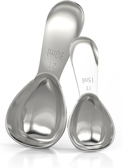 BALCI - Stainless Steel Coffee Scoop (2 Tablespoon Scoop) Exact Measuring Spoon for Coffee, Tea, Sugar, Flour and More! …