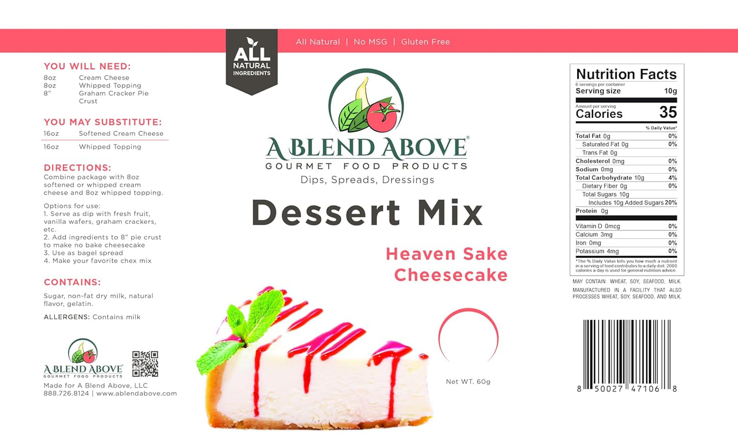 A Blend Above Banana Cream No-Bake Dessert Mix, 3 Pack, No-Bake Cheesecake, Fruit Dip, Dessert Mix, Bagel Topping, Frosting, Cheesecake Filling, Quick and Easy to Make, Makes 16 Ounces, Cream Cheese,