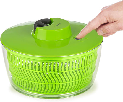 ROPE SALAD DRYER WITH STOP, GREEN - 4L