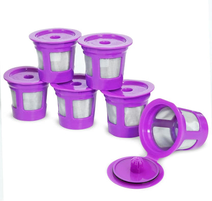 2-Item Bundle: 4-Pack Cafe Save 1-Stream Reusable K Cup Coffee Filters + EZ-Scoop 2 Tbsp Scoop with Integrated Funnel, Refillable Pod Capsule For Use with Keurig & Select Single Cup Coffee Maker