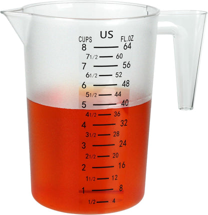 4 Cup/32 Oz Measuring Cups, Clear, Strong Food Grade Liquid Measure Pitcher, for Home Hobbies/Professional Kitchen