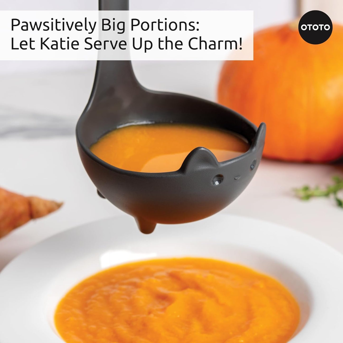 OTOTO The Original Nessie Ladle - Soup Ladle, Cute Gifts, Funny Kitchen Gadgets, Loch Ness design, Cooking Gifts for Mom - Cute and Practical Kitchen Utensils - Unique Gifts for Women