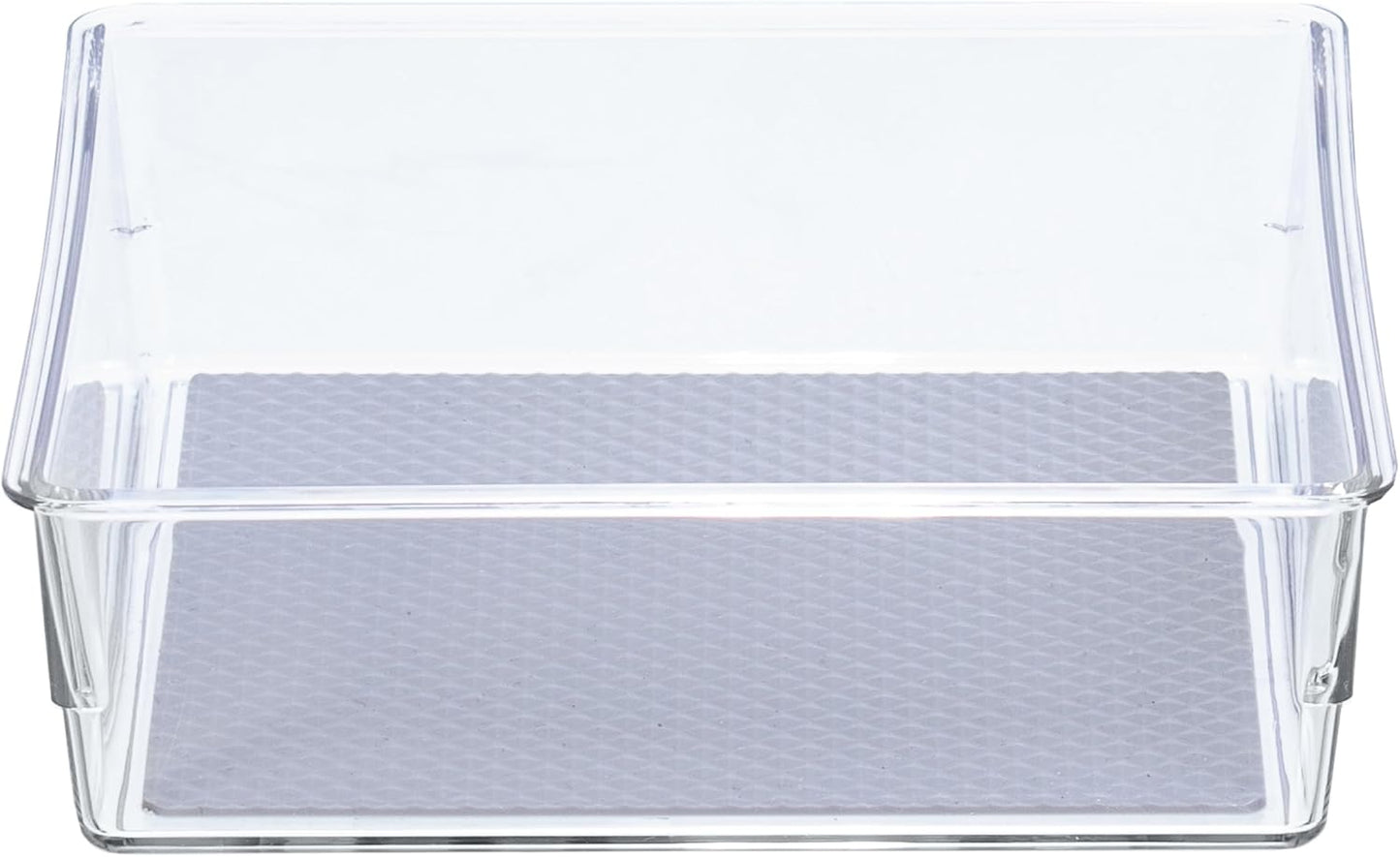 Glad Silverware & Utensil Drawer Organizer - Divided Clear Plastic Storage Tray with 5 Compartments for Kitchen Flatware and Cutlery - BPA Free, Food Safe, Non Slip, 11x13 inches