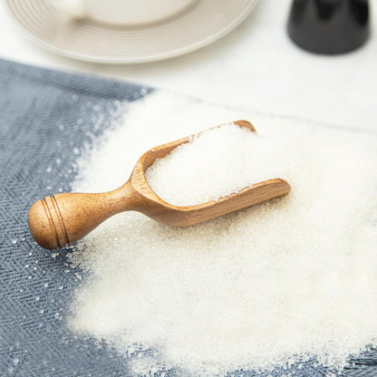 Wooden Scoops for Canisters Coffee Scoops for Ground Coffee 2PCS Acacia Wood Scoop for Jars Mini Measuring Spoons for Bath Salt Scoop Wooden Seasoning Spoons Detergent Shovel Multipurpose