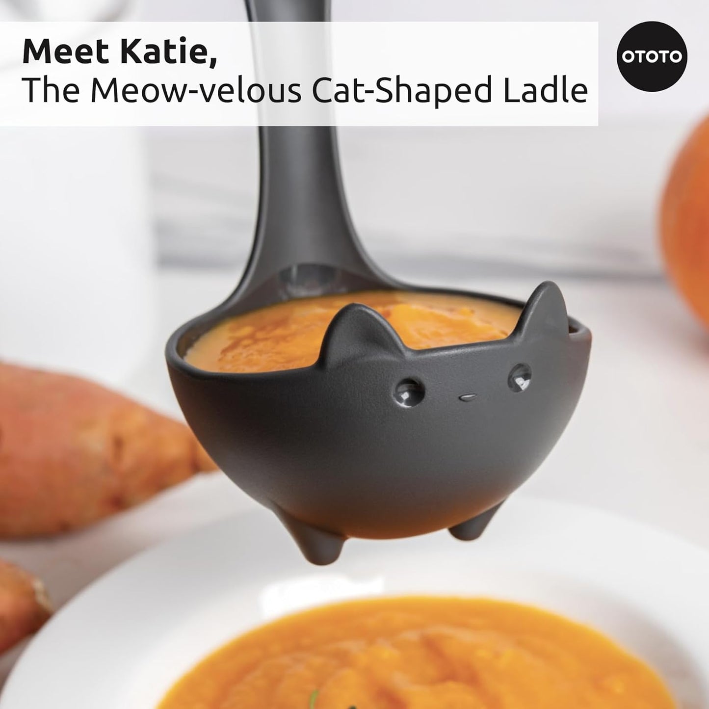 OTOTO The Original Nessie Ladle - Soup Ladle, Cute Gifts, Funny Kitchen Gadgets, Loch Ness design, Cooking Gifts for Mom - Cute and Practical Kitchen Utensils - Unique Gifts for Women