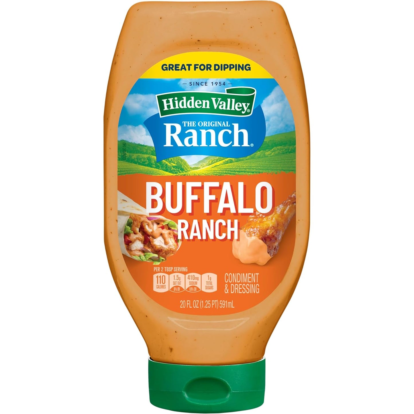 Hidden Valley Buffalo Ranch Condiment and Dressing, Easy Squeeze Bottle, 20 Fluid Ounces (Package May Vary)