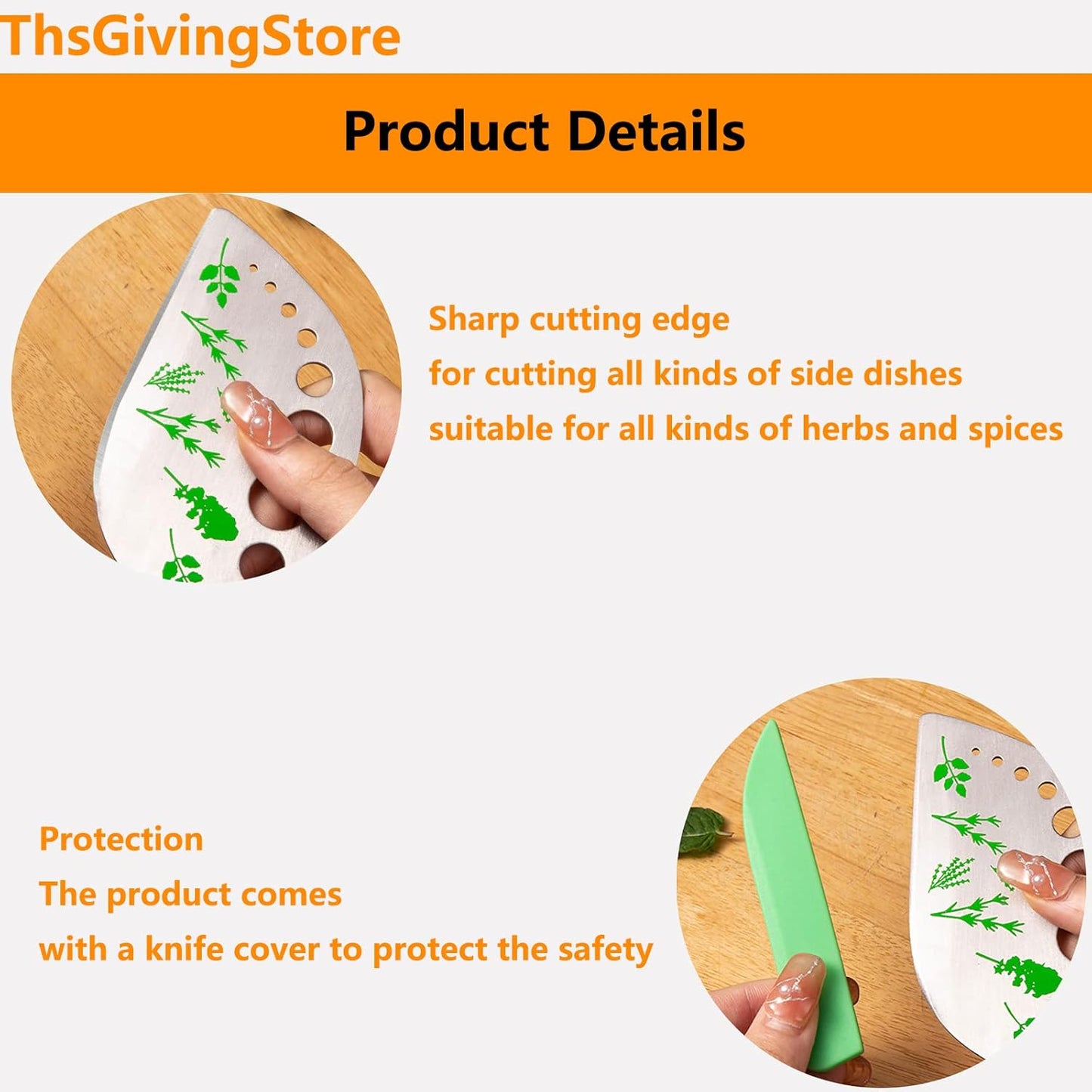 9 Holes Herb Leaf Stripper Tool, 304 Stainless Steel Kitchen Herb Leaf Stripping Tool, Fresh Herb Chopper, Remover Leaf Tool for Chard, Collard Greens, Parsley, Basil, Taragon, Thym