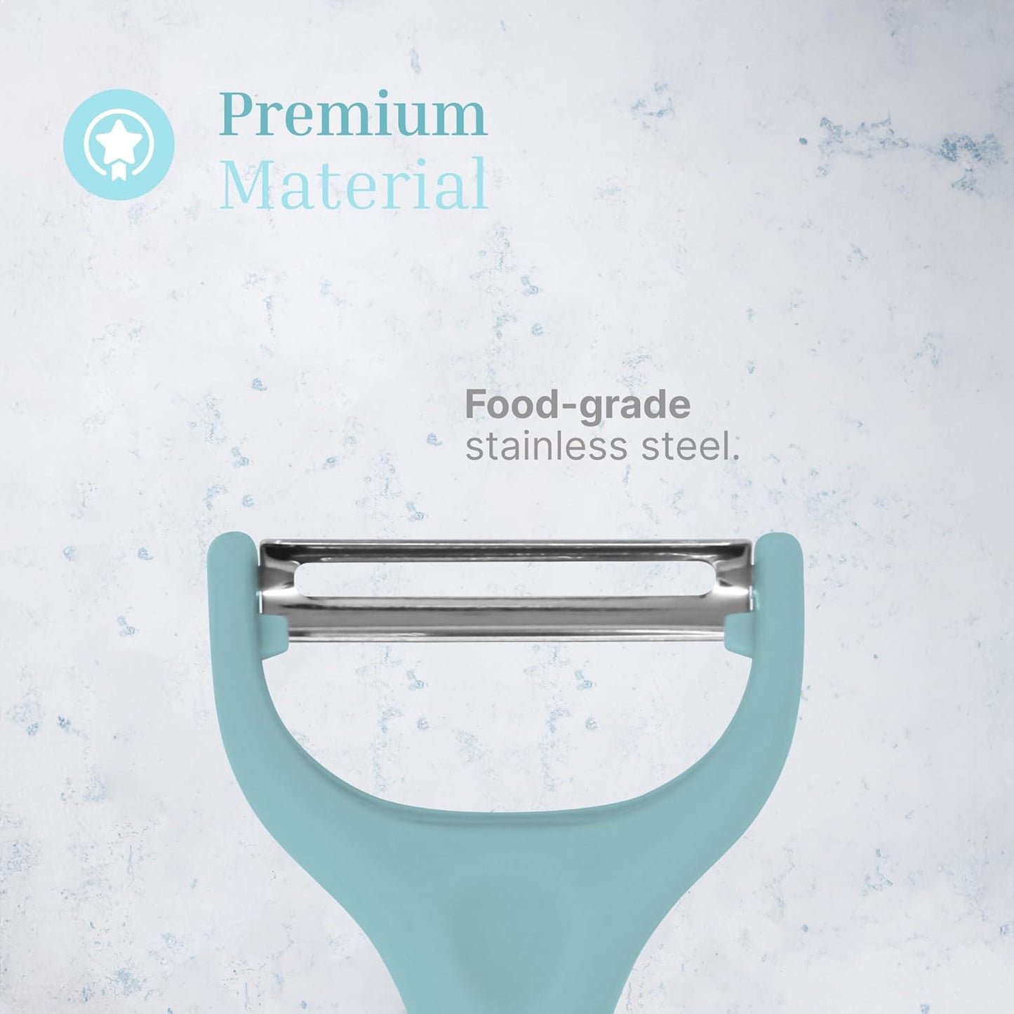 Swivel Vegetable Peeler with Built-in Eye Remover – Stainless Steel Blade with Comfortable Handle, Fruit and Vegetable Slicer, Potato and Carrot Cutter – Kitchen Tools & Accessories – Blue