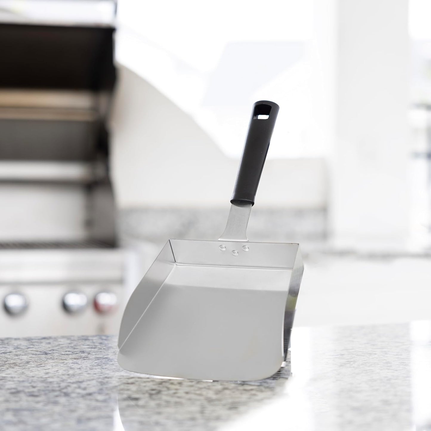Outset Griddle Scraper and Cleaner, Stainless Steel Griddle Cleaner