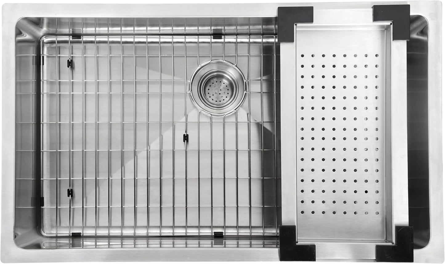 KRAUS Stainless Steel Colander for Workstation Kitchen Sink, CS-6