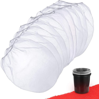 Paint Strainer Bag, 5 Gallon Paint Strainer with Elastic Top Opening White Fine Mesh Filters Bag for Paint Gardening (5 Pieces)
