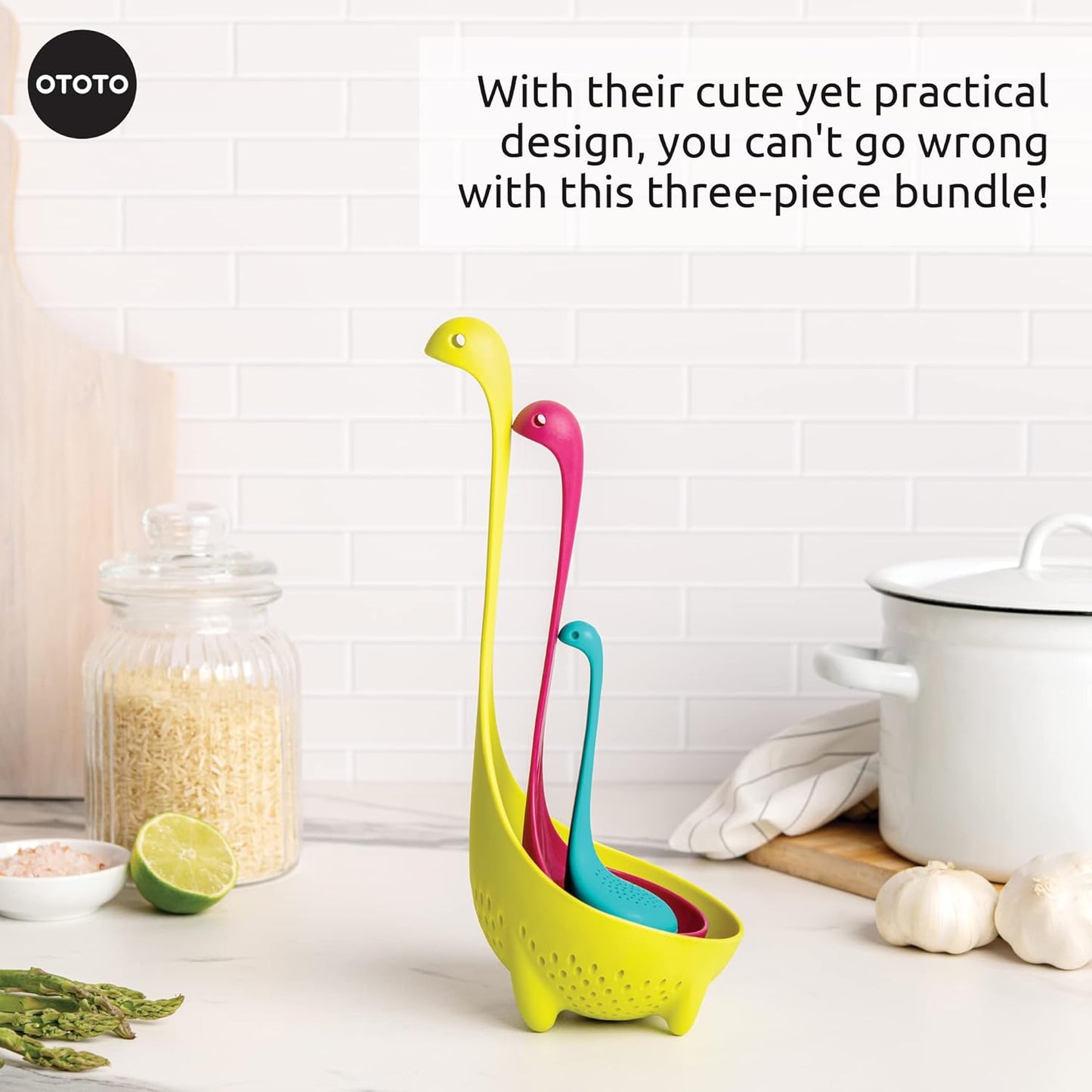 OTOTO The Original Nessie Ladle - Soup Ladle, Cute Gifts, Funny Kitchen Gadgets, Loch Ness design, Cooking Gifts for Mom - Cute and Practical Kitchen Utensils - Unique Gifts for Women