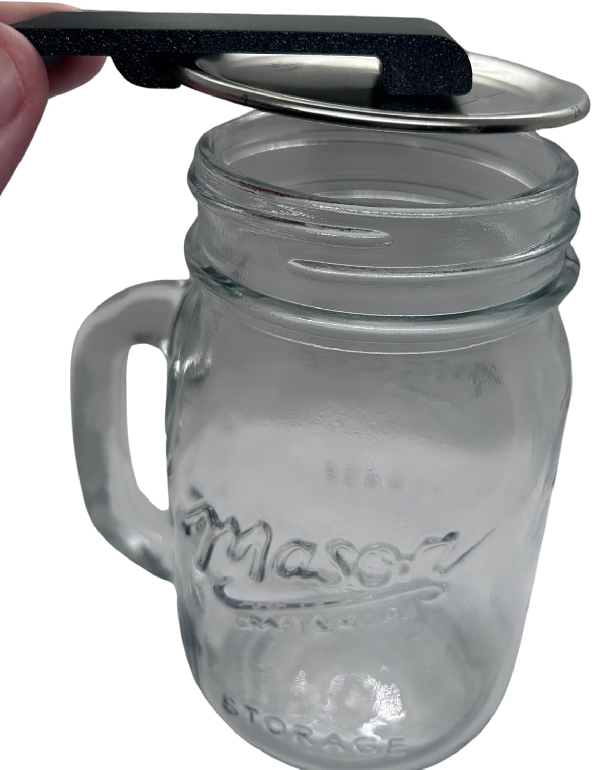 Canning and Mason Jar Opener, Easy Release Vacuum Seal for all lids magnetic (Black)