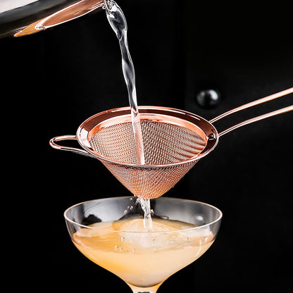 2 Pack Stainless Steel 18/8 Small Food Strainer, Fine Mesh Sieve with Long Handle, Cocktail Strainer For Cocktails, Tea Herbs, Coffee & Drinks, Rust Proof & Great as Tea Strainer, 3.5inch