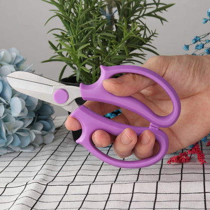 Garden Pruning Shears Scissors with Comfort Grip Handle, Premium Steel Professional Floral Scissors, Perfect for Arranging Flowers, Pruning, Trimming Plants, Gardening Tool (Pink)