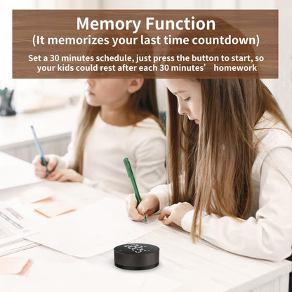 VOCOO Digital Kitchen Timer - Magnetic Countdown Countup Timer with Large LED Display Volume Adjustable, Easy for Cooking and for Seniors and Kids to Use (Space Grey)