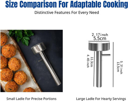 Fenteer Falafel Meatball Scoop Maker Press Scoops Nonstick Easy to Use Compact Middle Eastern Kitchen Tool Multipurpose Shaping Tool, Large