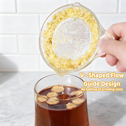 Garlic Plate,2 Pack Garlic Grater Plate, Grating Plate, Ginger, Transparent Color
