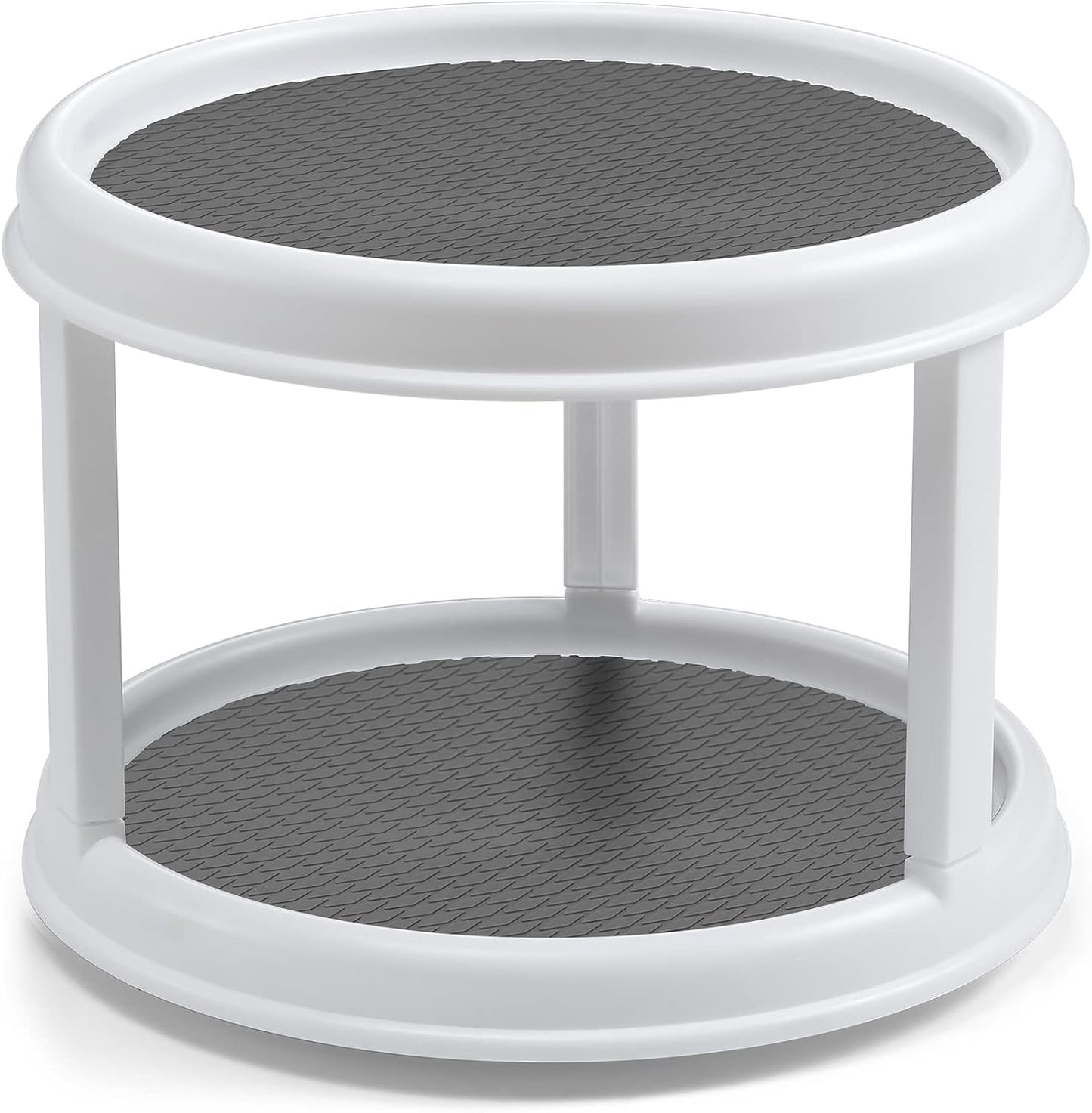 Set of 4, 10 Inch Non-Skid Lazy Susan Organizers - Turntable Rack for Cabinet, Pantry Organization and Storage, Kitchen, Fridge, Bathroom Makeup Vanity Countertop, Under Sink Organizing, Spice Rack