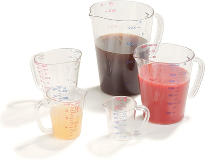 Carlisle FoodService Products 4314107 Commercial Plastic Measuring Cup, 1 Cup, Clear