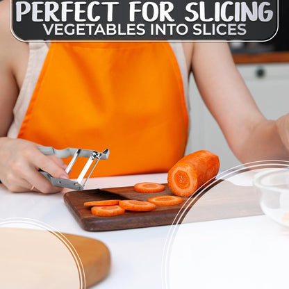 Vegetable Peeler with a Sharp Blade for Easy Peeling Hard Vegetables – 4.7 x 2.8 in Y-Shaped Stainless Steel Potato Peeler, Ergonomic Non-Slip Handle – Kitchen Tool for Carrots, Fruit & Root Veggies