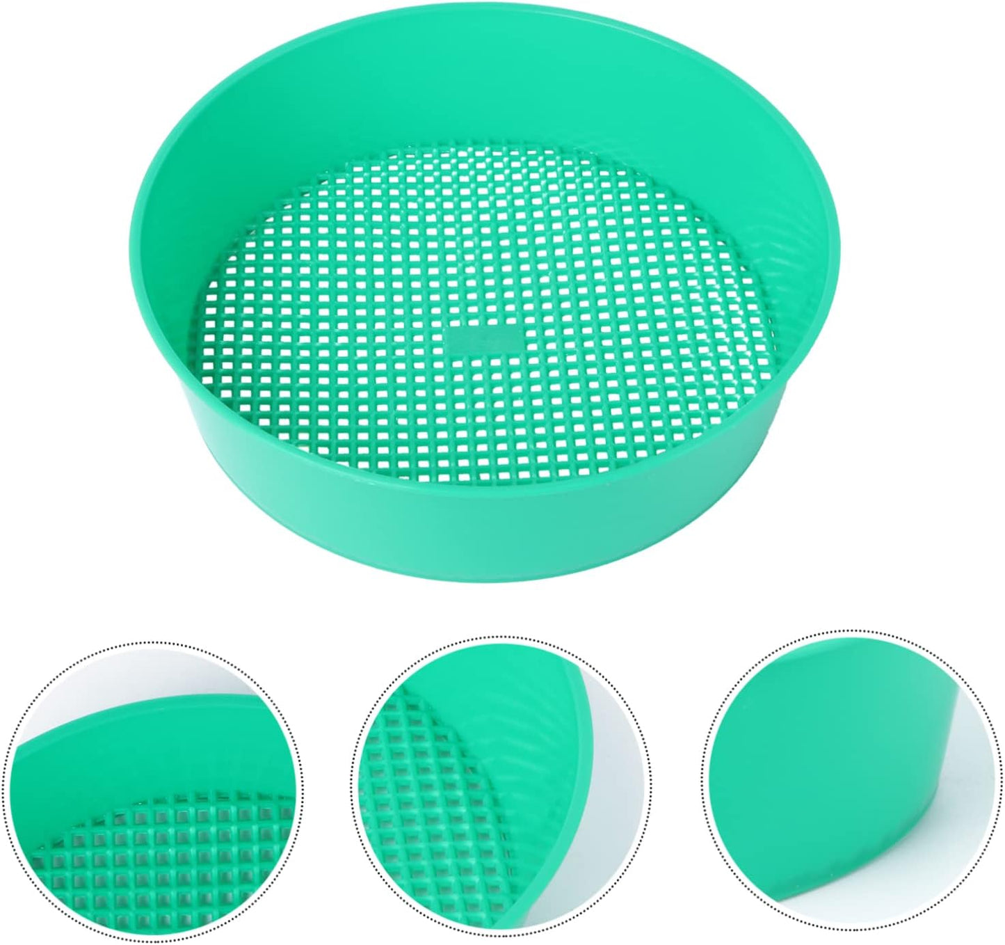 Bonsai Tools DIY Tools Mining Sand Sifter Mesh Filter Sifter Plastic Sand Grader Dispenser Gardening Supplies Stone Riddle Plastic Sieve Light