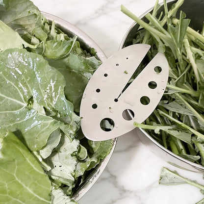 Herb Stripper 11 Holes, Herb Stripper Bowl Stainless Steel Cutter Kitchen Stripping Tool