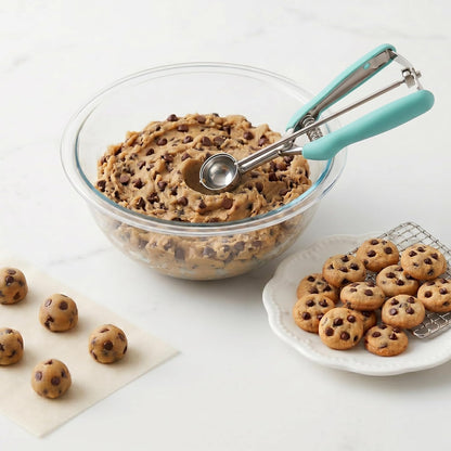 Cookie Scoop, Ice Cream Scoop, 1Tbsp/15 ml/0.5oz Cookie Scoops for Baking, 18/8 Stainless Steel Cookie Scooper for Baking, Ice Cream Scooper with Trigger Release, Cookie Dough Scoop with Non-slip Grip